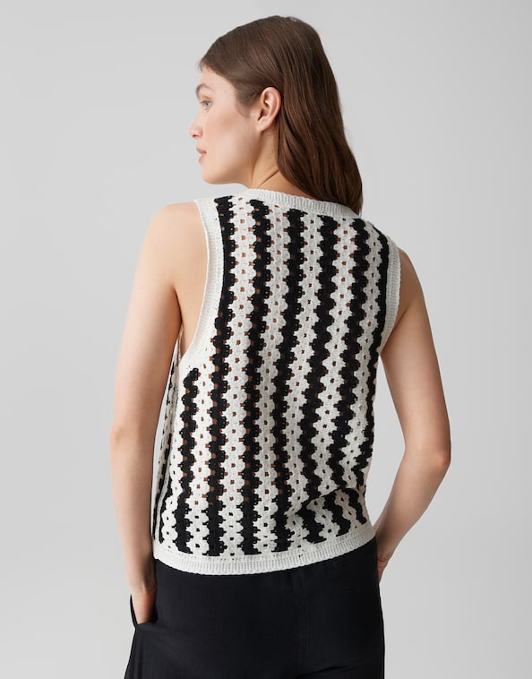Opus - Trägertop in Crochet Optik - Ifama