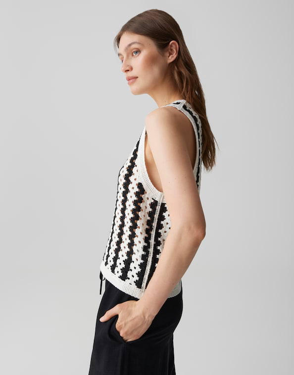 Opus - Trägertop in Crochet Optik - Ifama