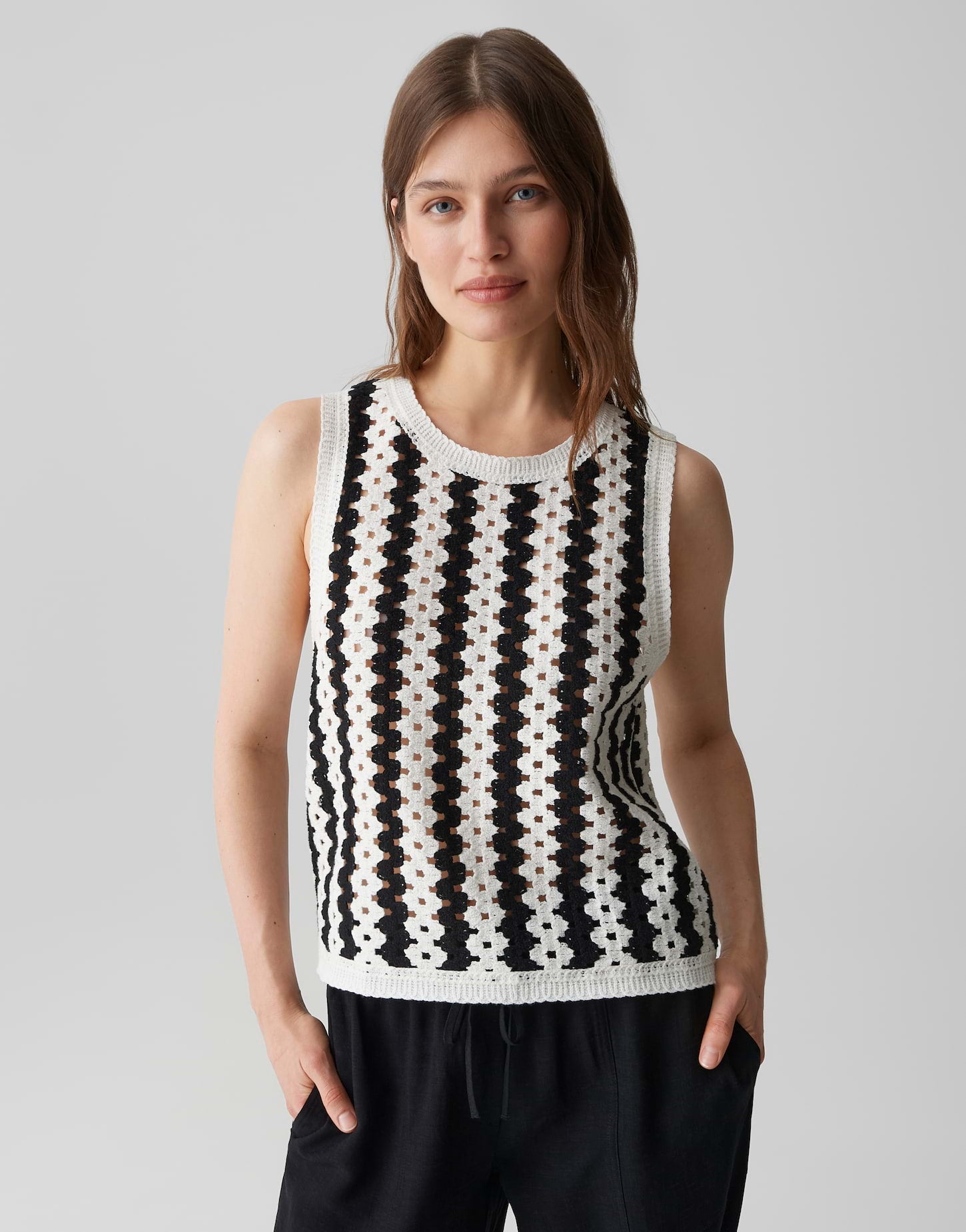 Opus - Trägertop in Crochet Optik - Ifama