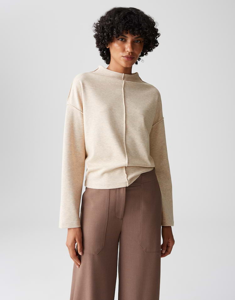 Opus - Jerseyshirt mit Biesendetails - Sinzi