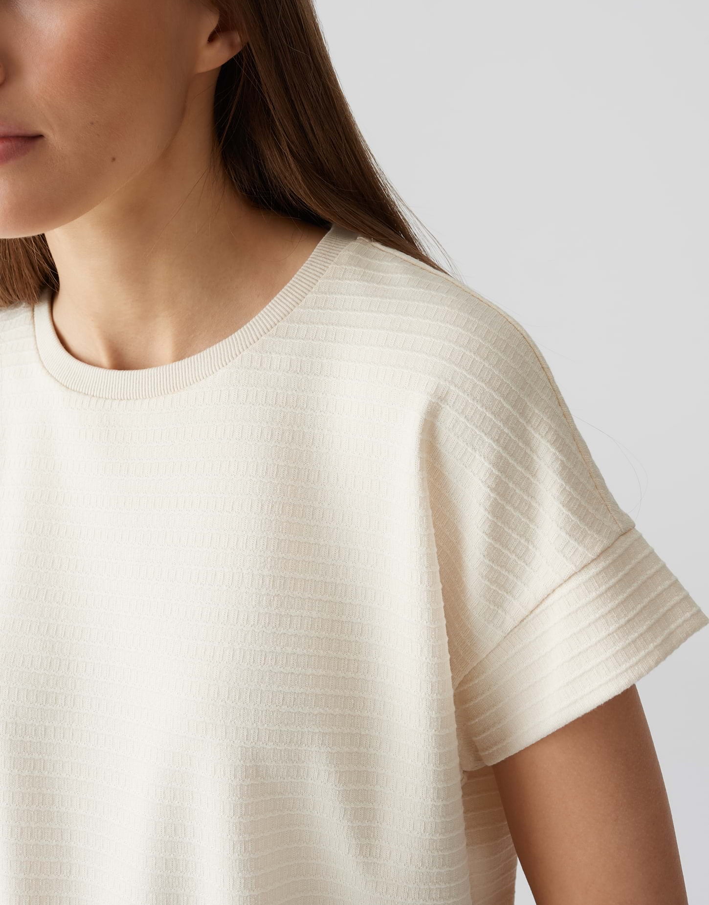 Opus - Jerseyshirt mit texturierter Oberfläche - Solke