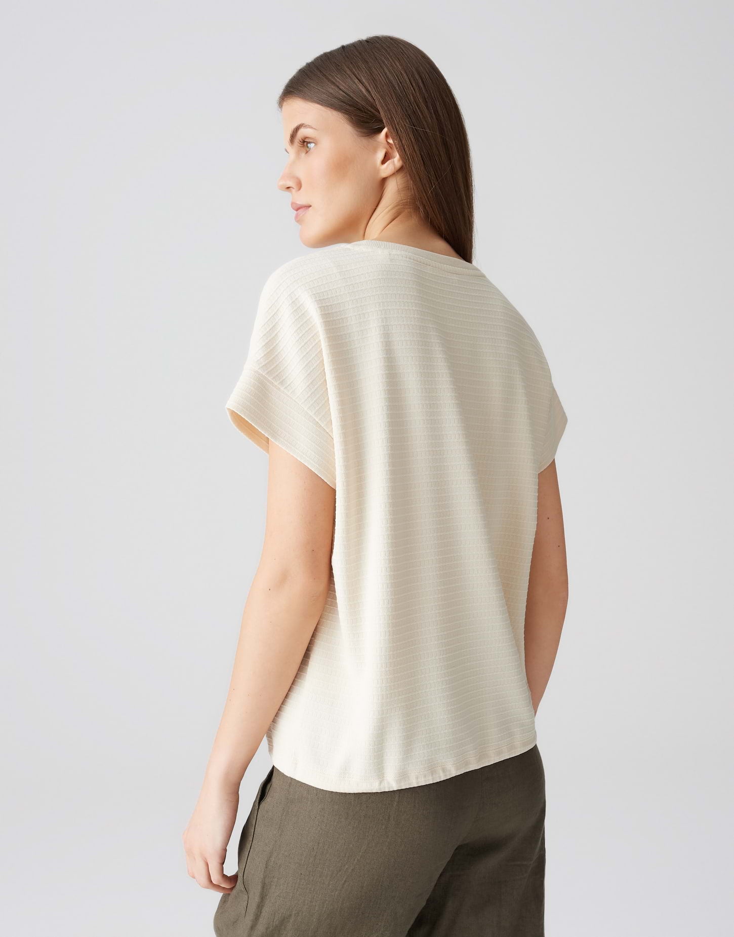 Opus - Jerseyshirt mit texturierter Oberfläche - Solke