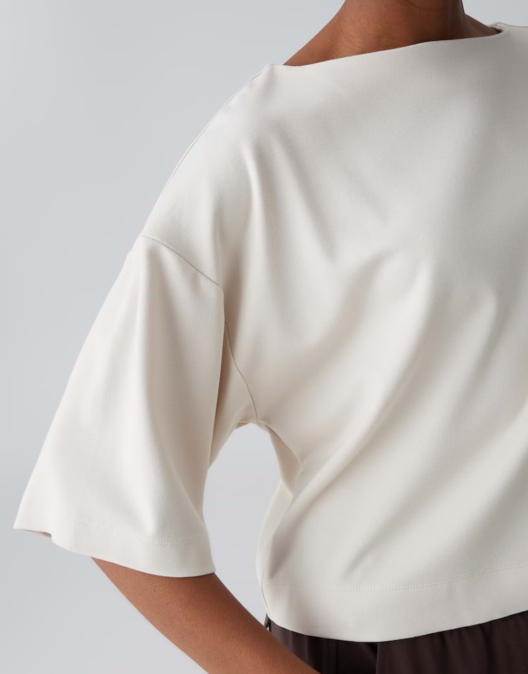 Opus - Boxy Jerseyshirt aus Viskose Mix - Syros