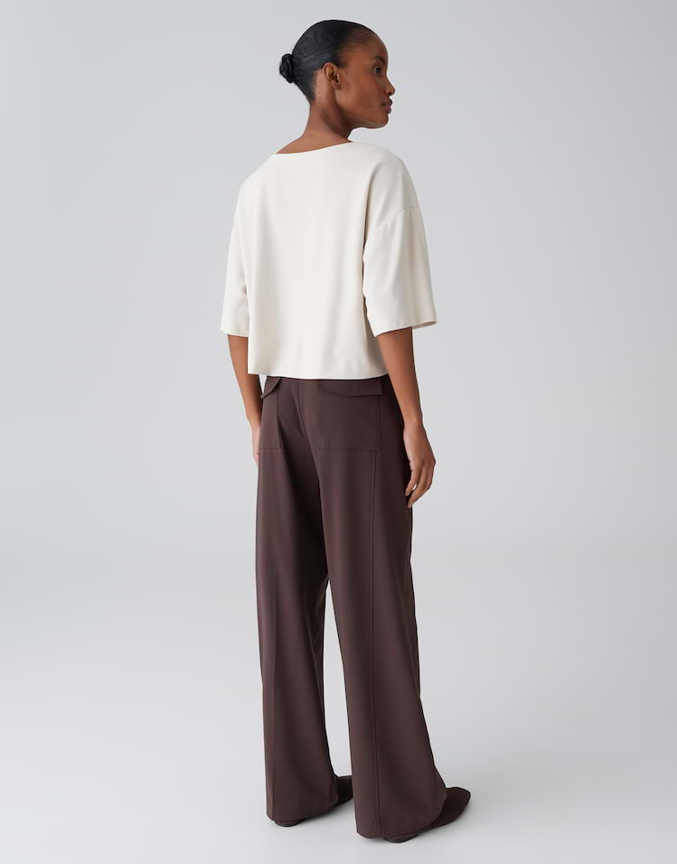 Opus - Boxy Jerseyshirt aus Viskose Mix - Syros