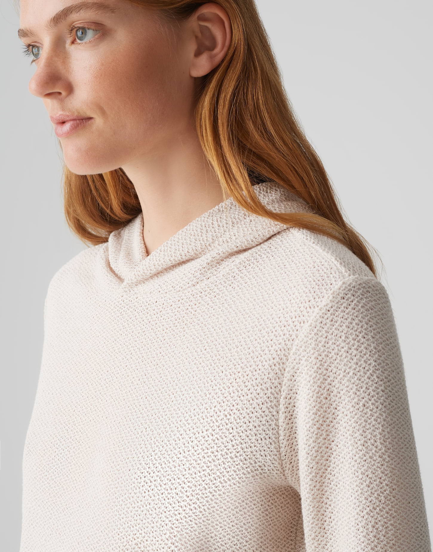 Opus - Kapuzenshirt in Strickoptik - Sukufi
