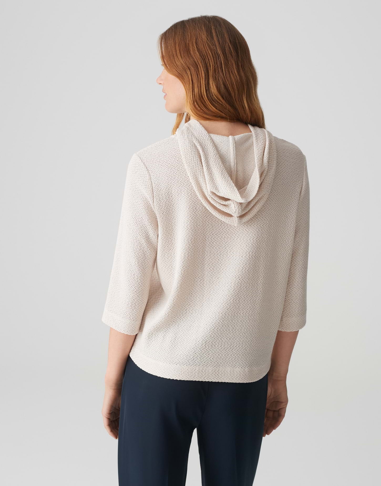 Opus - Kapuzenshirt in Strickoptik - Sukufi