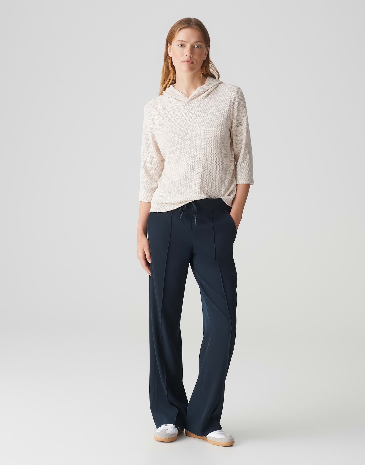 Opus - Kapuzenshirt in Strickoptik - Sukufi
