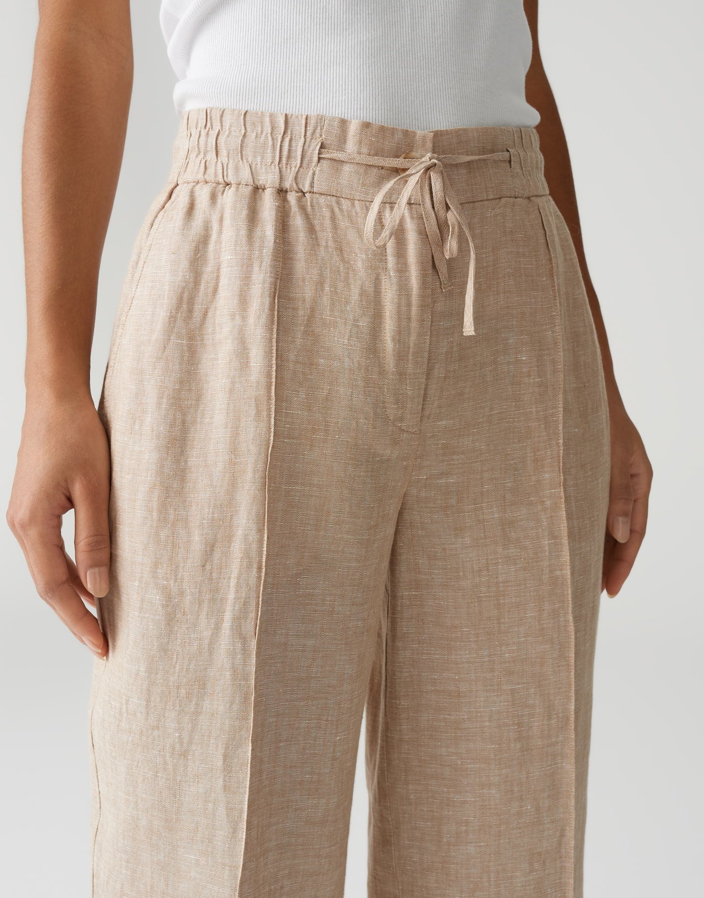 Opus - Relaxed City Pants aus reinem Leinen - Maikito