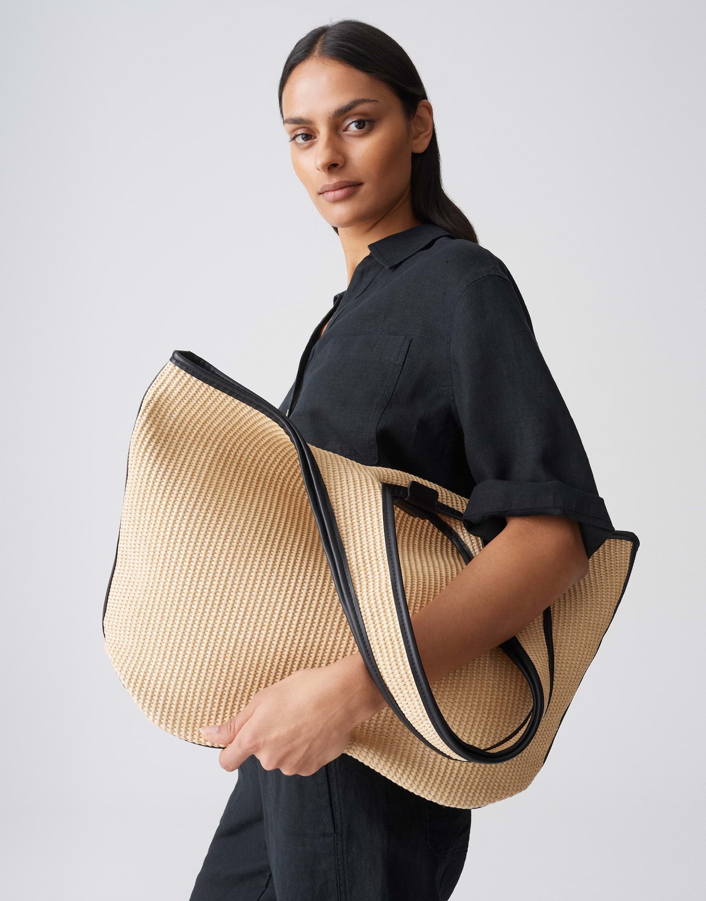 Opus - Maxi Shopper mit Kontrastpipings - Amellie