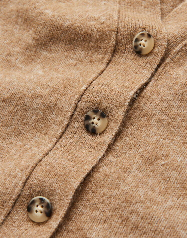 Opus - Taillierte Strickjacke im Alpaka Wollmix - Dariel