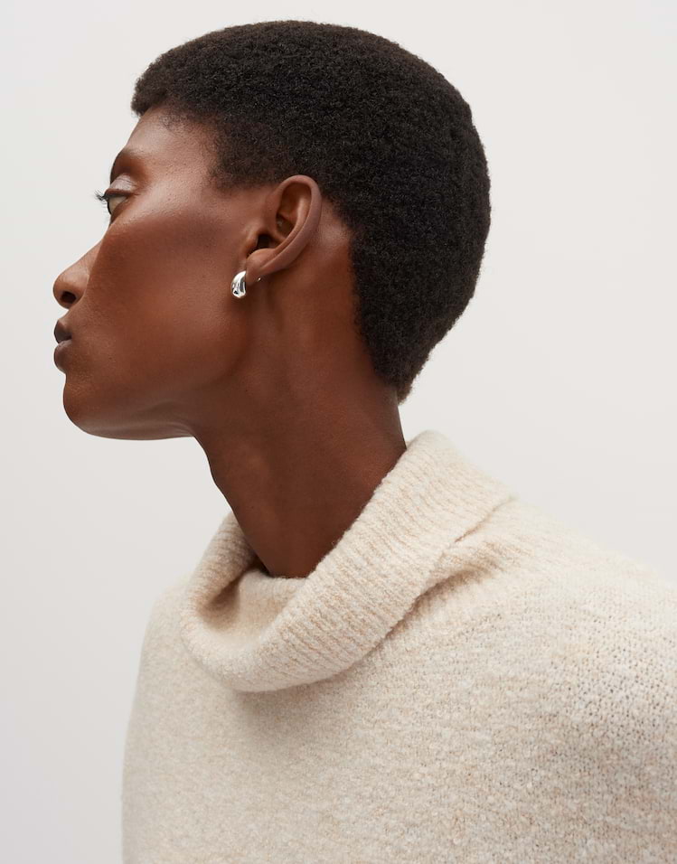 Someday - Lockerer Rollkragenpullover aus Bouclé Strick - Tiola