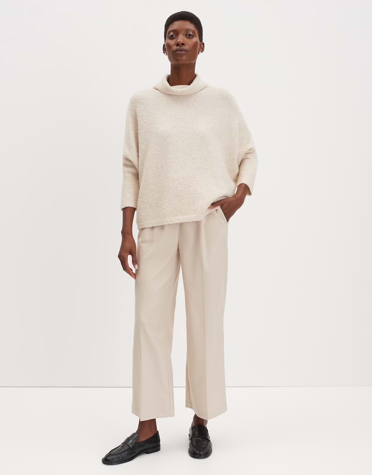 Someday - Lockerer Rollkragenpullover aus Bouclé Strick - Tiola