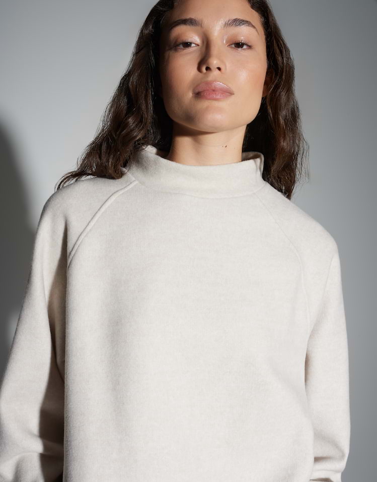 Opus -  Sweatshirt mit feiner Fleeceoptik - Grapina