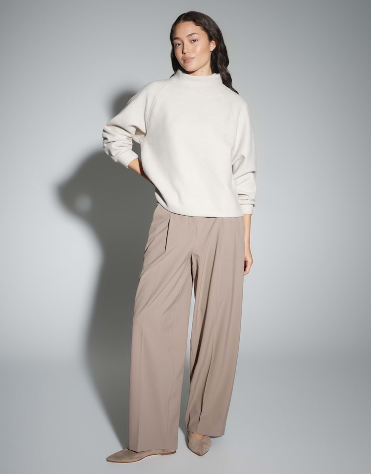 Opus -  Sweatshirt mit feiner Fleeceoptik - Grapina