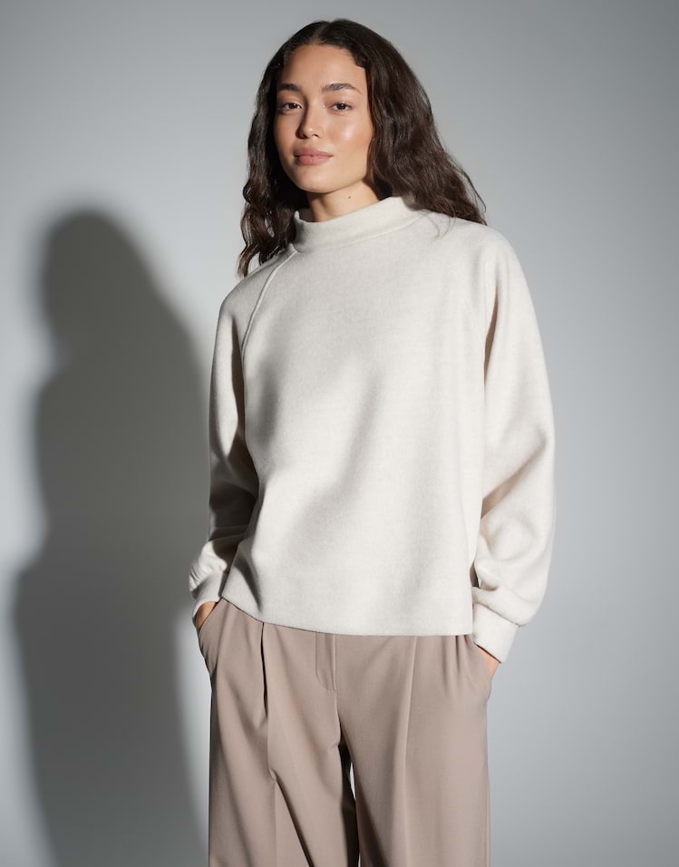 Opus -  Sweatshirt mit feiner Fleeceoptik - Grapina