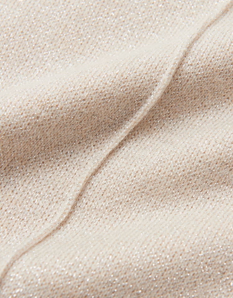 Someday - Loose Sweatshirt in schimmernder Strickoptik - Usabella