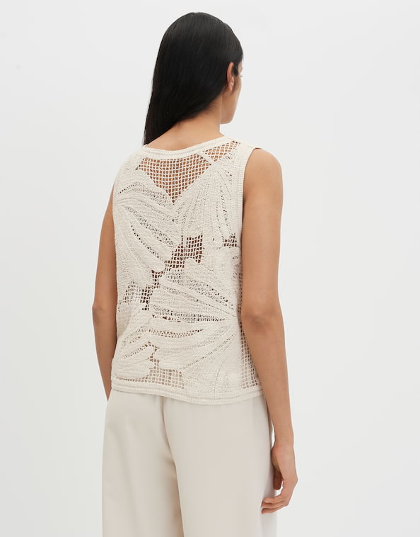 Someday - Häkeltop aus nachhaltiger BCI-Baumwolle Slim Fit - Uflora