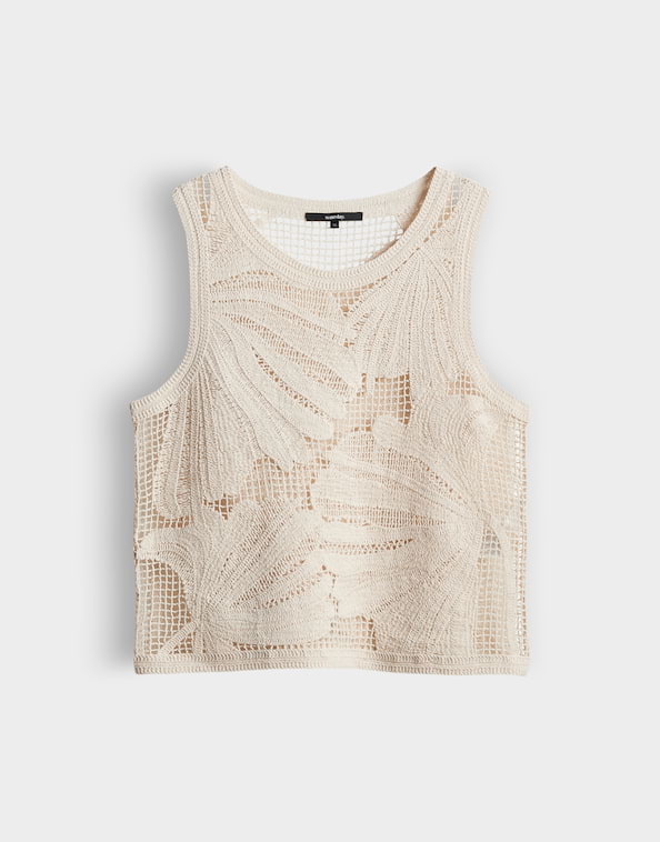 Someday - Häkeltop aus nachhaltiger BCI-Baumwolle Slim Fit - Uflora