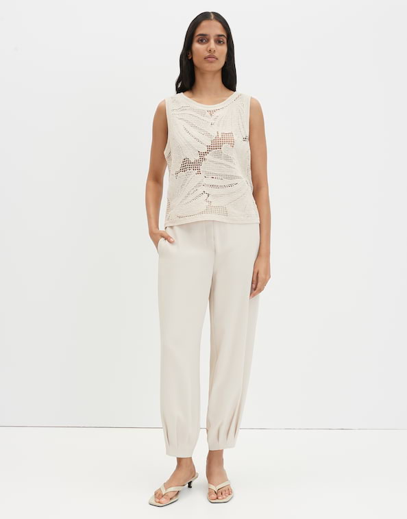 Someday - Häkeltop aus nachhaltiger BCI-Baumwolle Slim Fit - Uflora