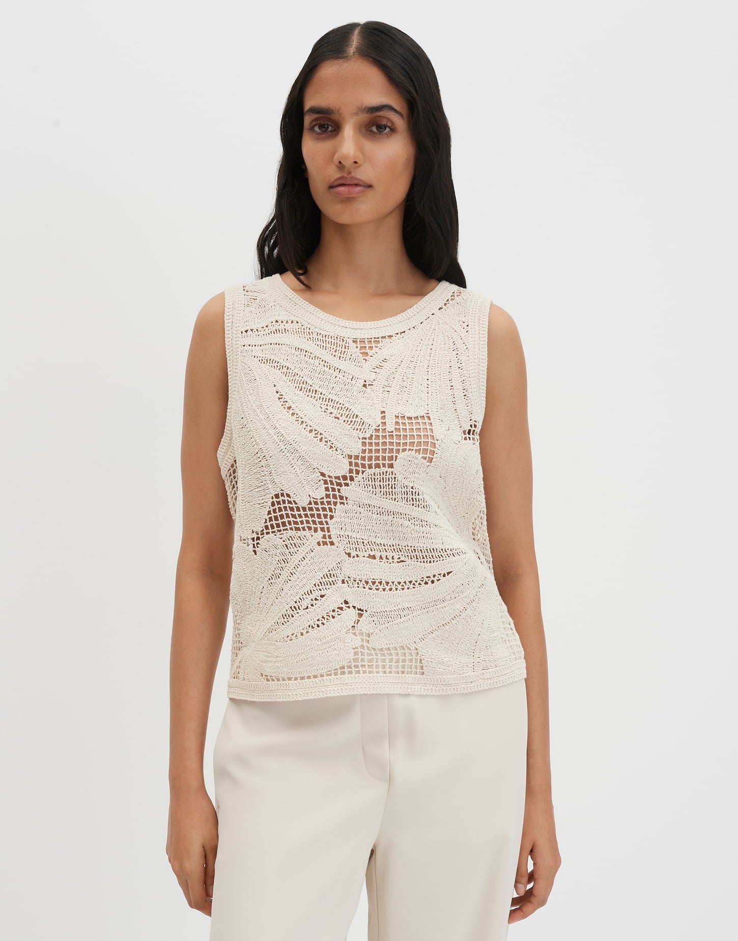 Someday - Häkeltop aus nachhaltiger BCI-Baumwolle Slim Fit - Uflora