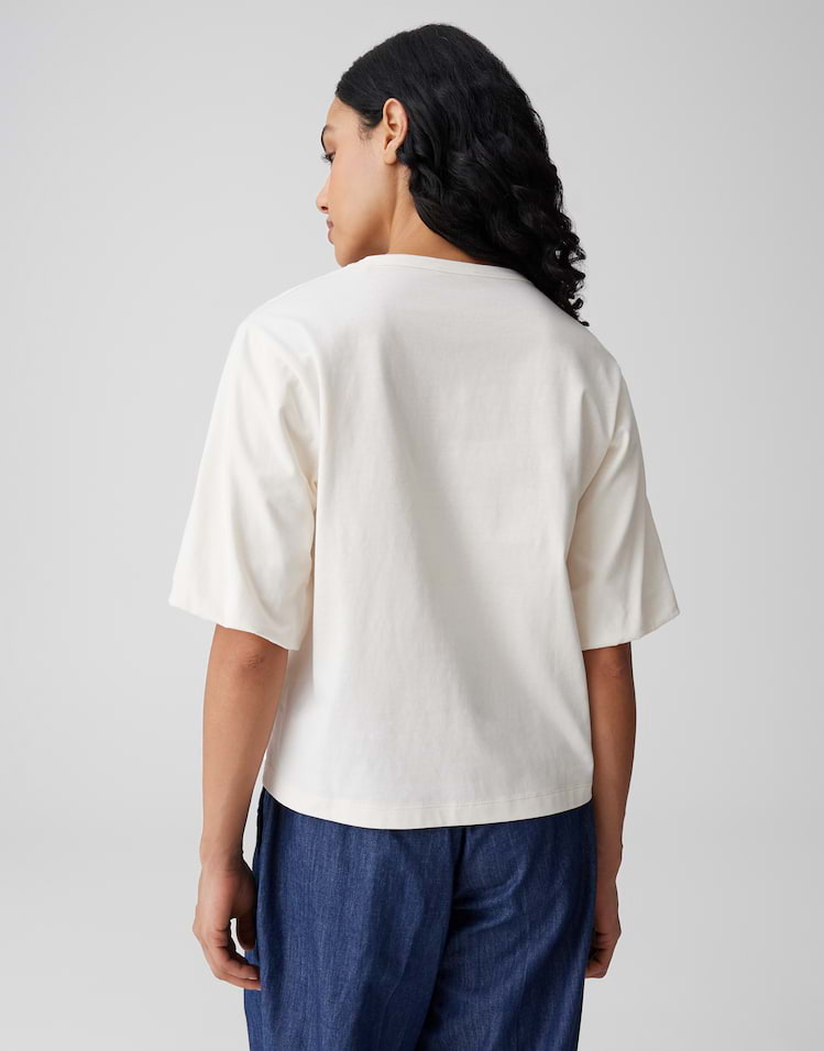 Opus - Feminines T-Shirt mit Ballonärmeln - Surtiny