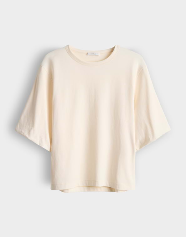 Opus - Feminines T-Shirt mit Ballonärmeln - Surtiny