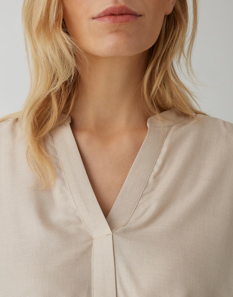 Opus - Feminine Tunikabluse in Twilloptik - Flanora