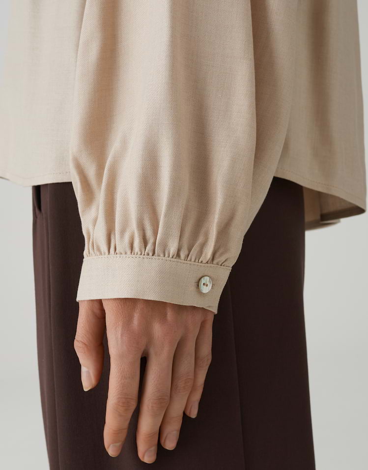 Opus - Feminine Tunikabluse in Twilloptik - Flanora