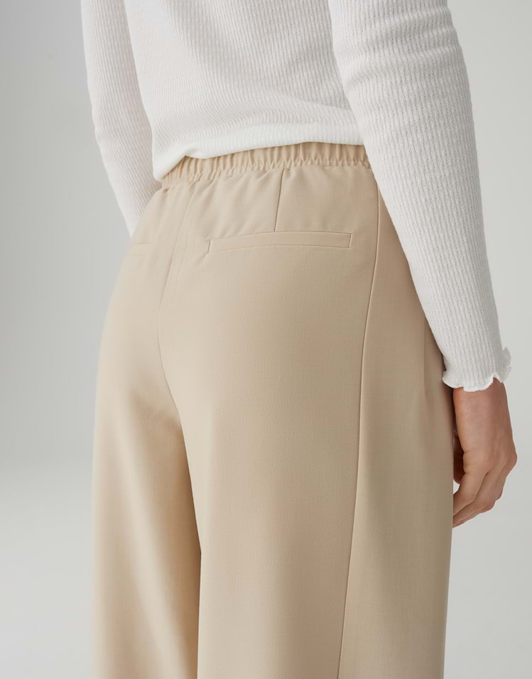 Opus - Wide Jogpants mit Komfortbund - Melane Flow