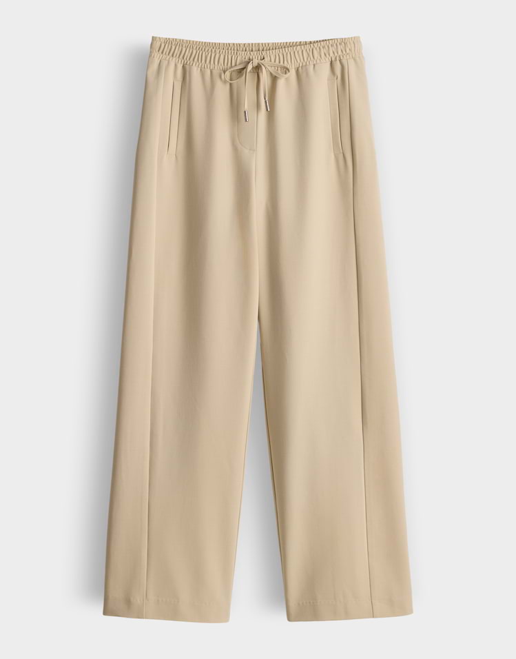Opus - Wide Jogpants mit Komfortbund - Melane Flow