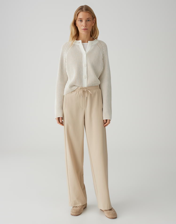 Opus - Wide Jogpants mit Komfortbund - Melane Flow