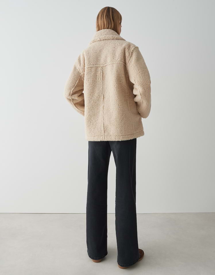 Opus - Wendejacke in Lammfell Optik - Henola