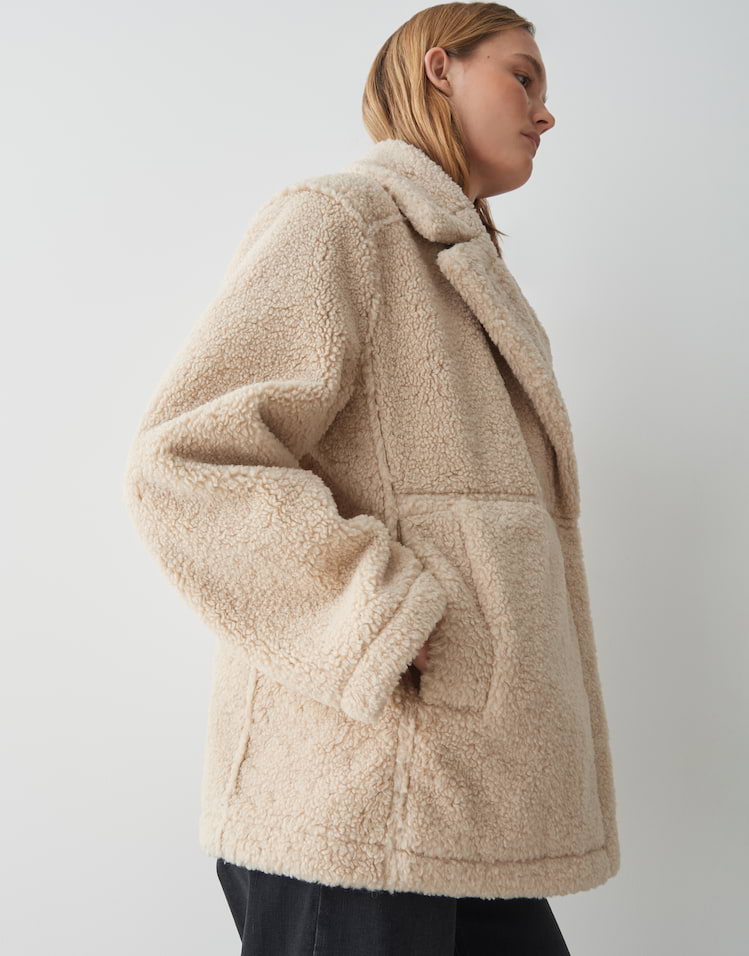 Opus - Wendejacke in Lammfell Optik - Henola