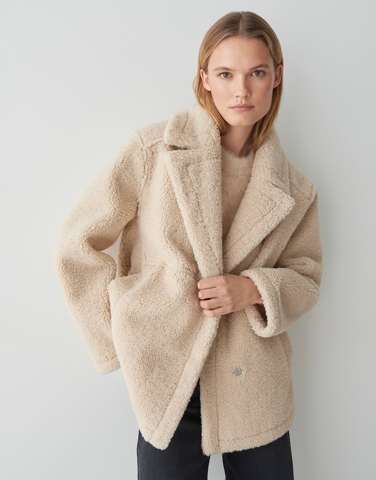 Opus - Wendejacke in Lammfell Optik - Henola