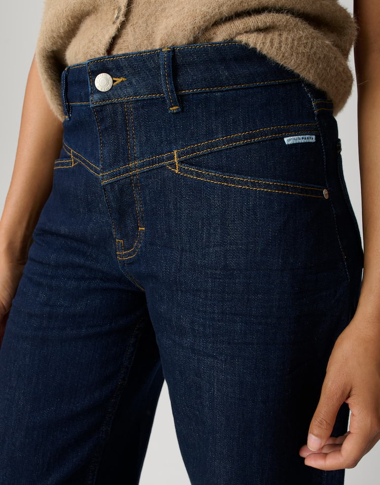 Opus - Barrel Jeans mit Powerstretch Mid Rise - Mari Cosmo