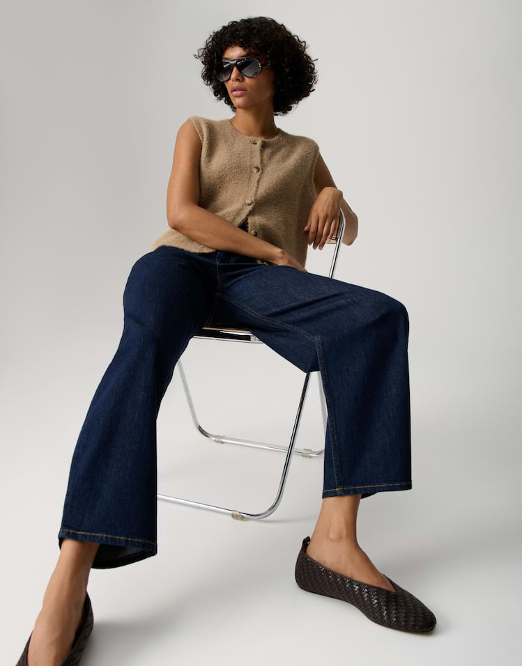 Opus - Barrel Jeans mit Powerstretch Mid Rise - Mari Cosmo