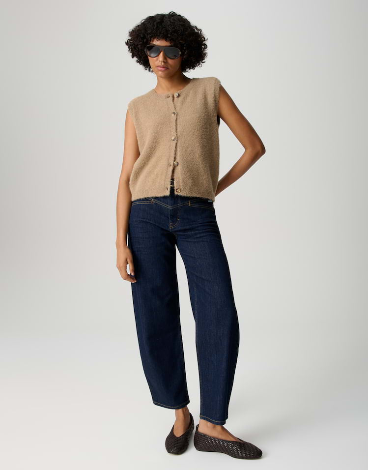 Opus - Barrel Jeans mit Powerstretch Mid Rise - Mari Cosmo