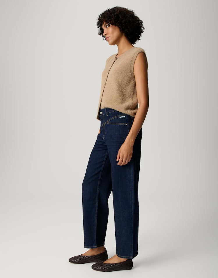 Opus - Barrel Jeans mit Powerstretch Mid Rise - Mari Cosmo