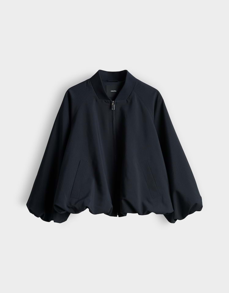 Someday - Blousonjacke mit feinem Nadelstreifen Regular Fit - Noela