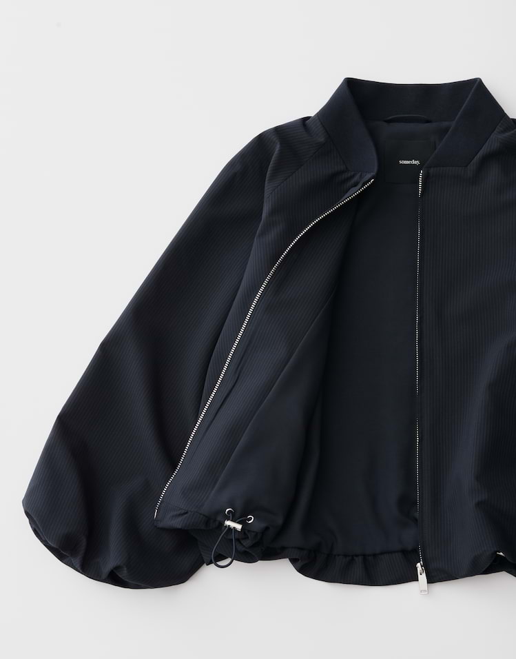 Someday - Blousonjacke mit feinem Nadelstreifen Regular Fit - Noela