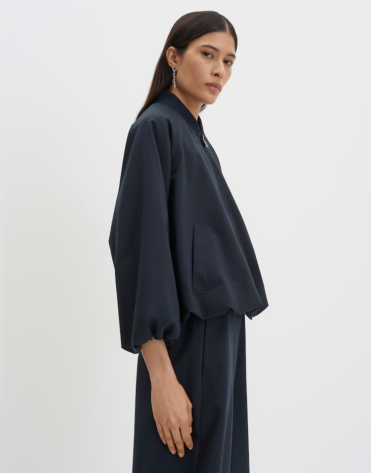 Someday - Blousonjacke mit feinem Nadelstreifen Regular Fit - Noela