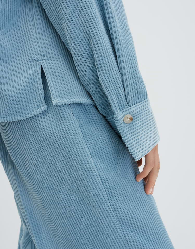 Someday - Hemdbluse aus samtigen Cord - Zortney