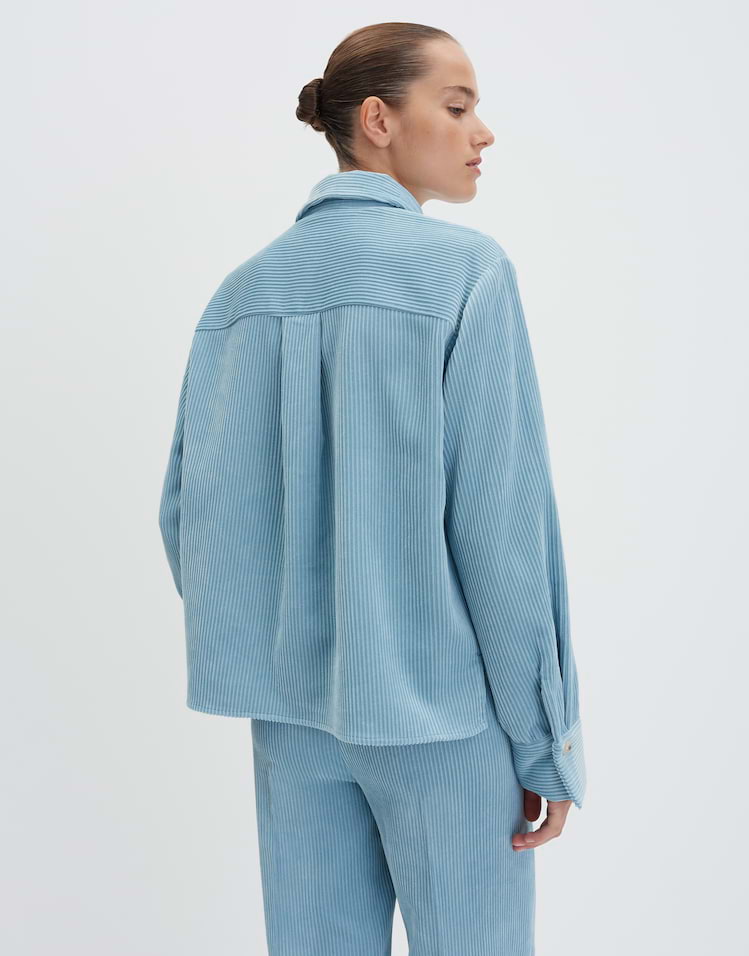 Someday - Hemdbluse aus samtigen Cord - Zortney