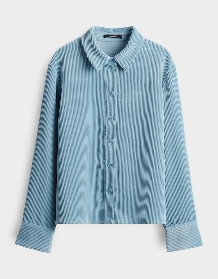 Someday - Hemdbluse aus samtigen Cord - Zortney