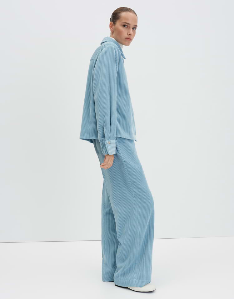 Someday - Hemdbluse aus samtigen Cord - Zortney