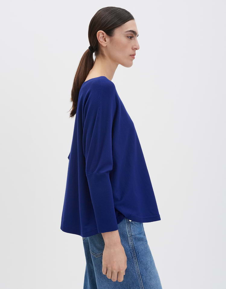 Someday - Oversized Feinstrickpullover im Cape Stil - Tiraja