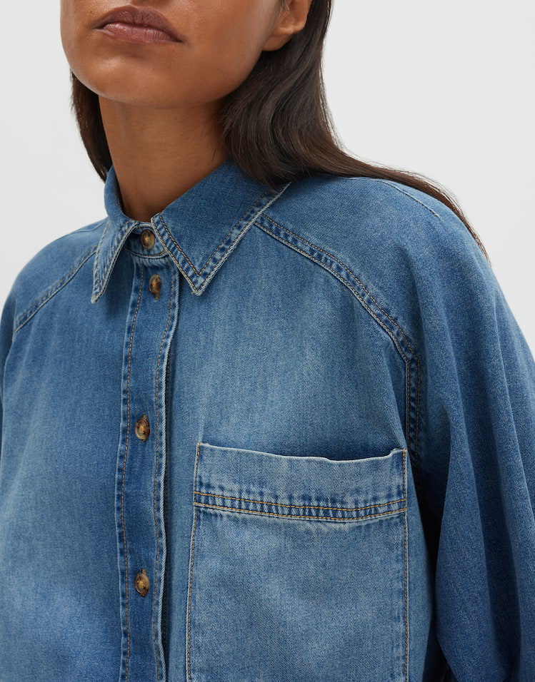 Someday - Oversized Jeanshemd - Zebru