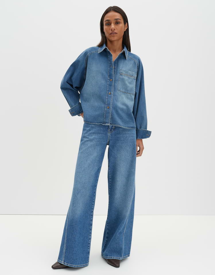 Someday - Oversized Jeanshemd - Zebru