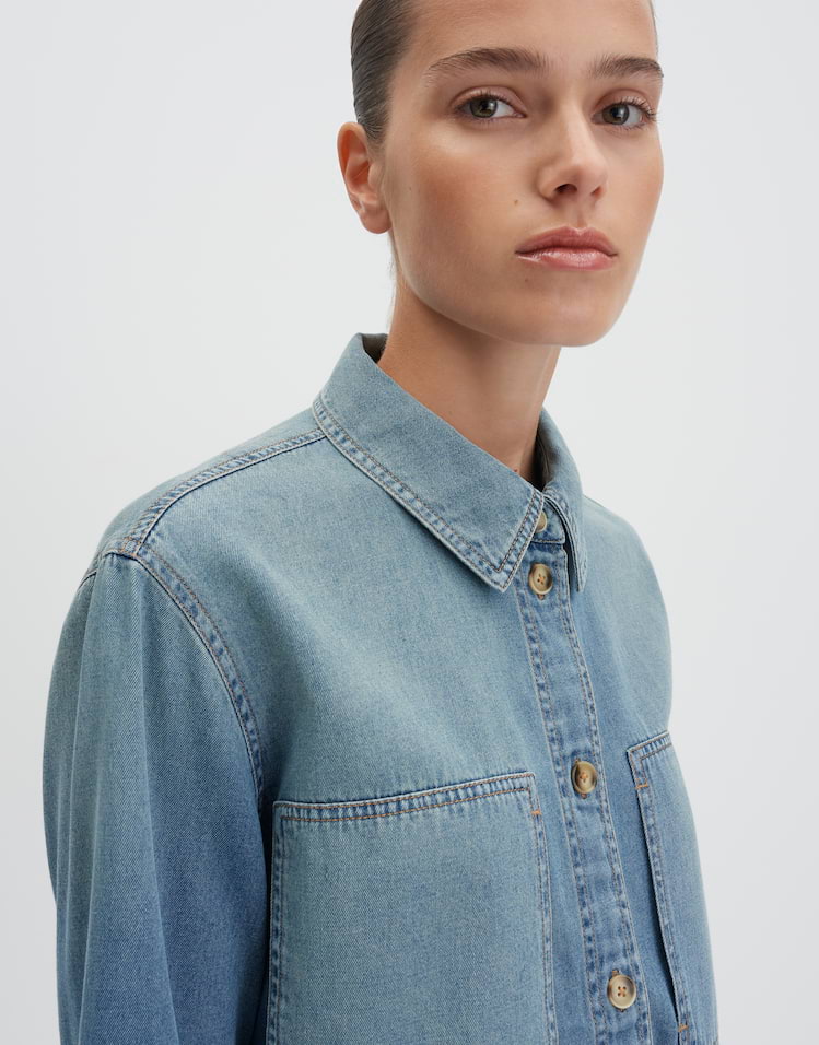Someday - Jeanshemd aus nachhaltiger Baumwolle - Zutie