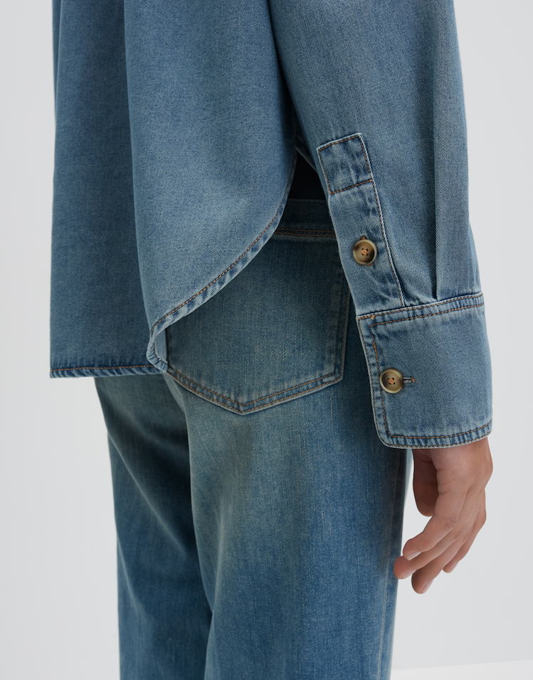 Someday - Jeanshemd aus nachhaltiger Baumwolle - Zutie